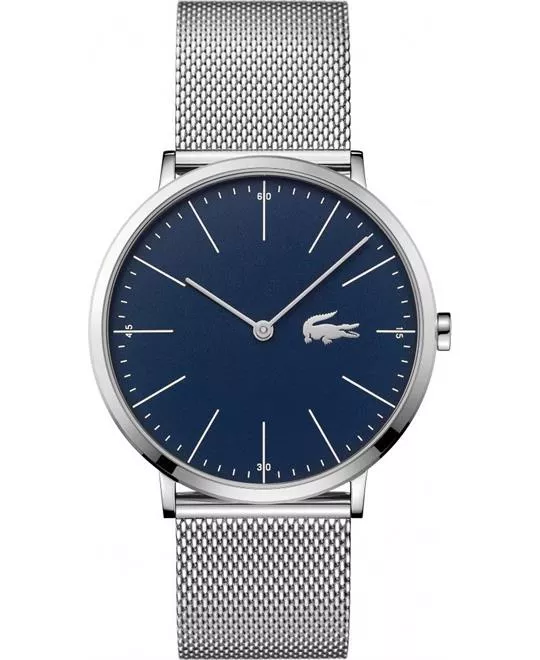 Lacoste Men's Moon Silver Stainless-Steel Watch 40mm