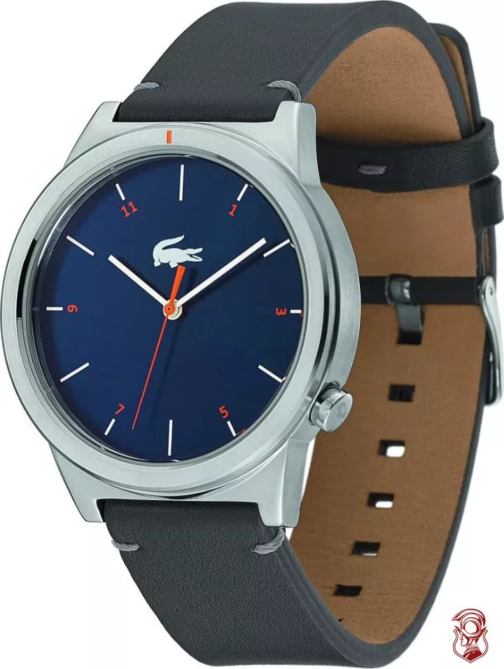 Lacoste Men's Motion Watch with Grey Leather Strap 42MM