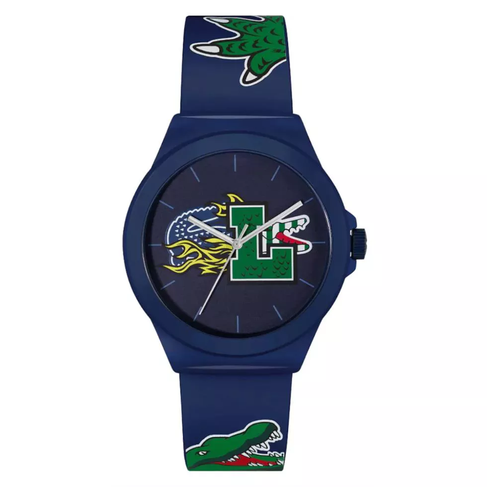 Lacoste Men’s Neocroc Blue Silicone Strap Watch 42mm