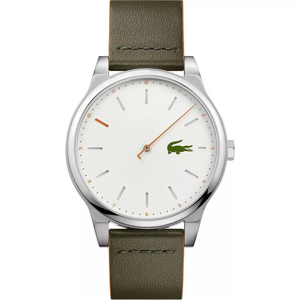 Lacoste Men's White Dial Color Watch 43mm