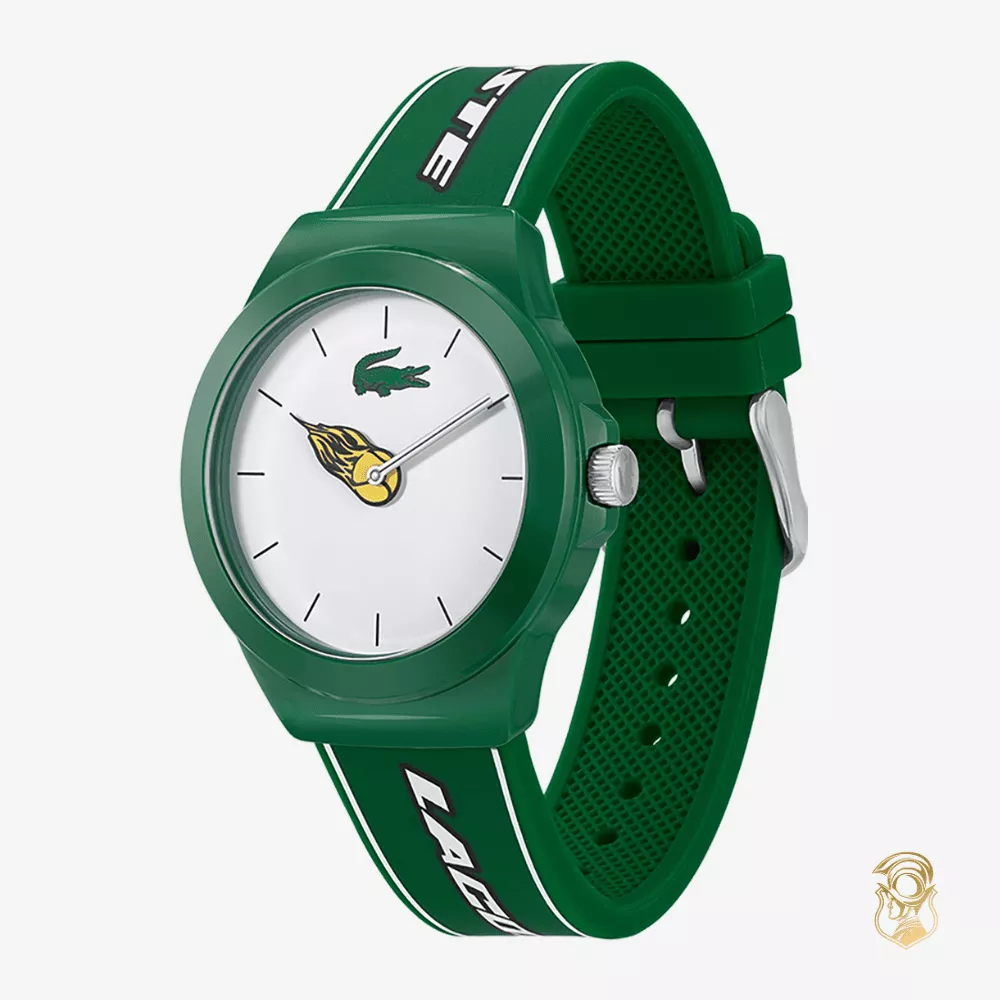 Lacoste Neocroc Green Silicone Strap Watch 38mm