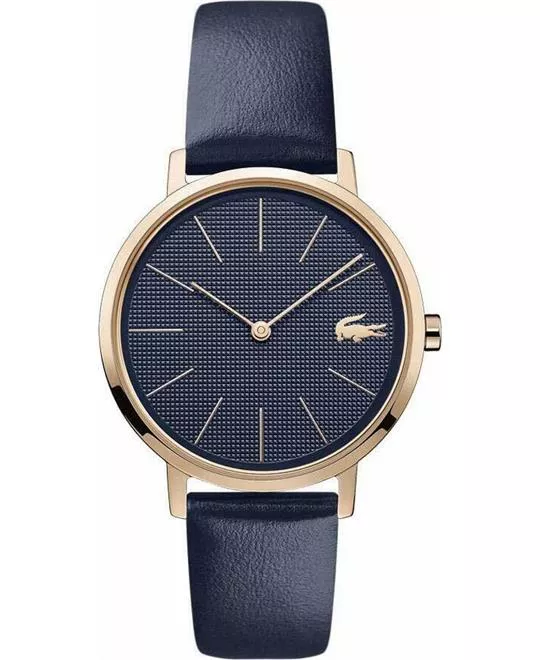 Lacoste Original Moon Blue Leather Watch 35mm