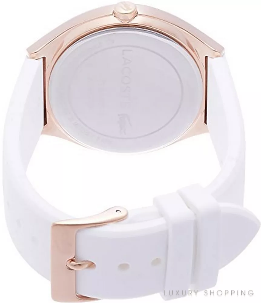 Lacoste Valencia White Rubber Band Watch 38mm