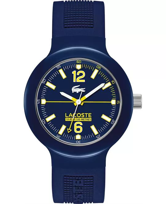 Lacoste Watch, Men's Blue Silicone 44mm