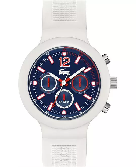 Lacoste Chronograph Silicone Watch 44mm 