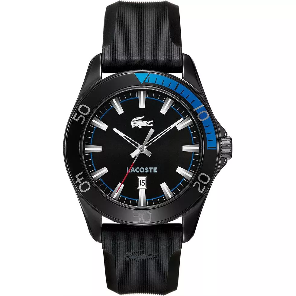 Lacoste Watch, Men's Sport Navigator Black 