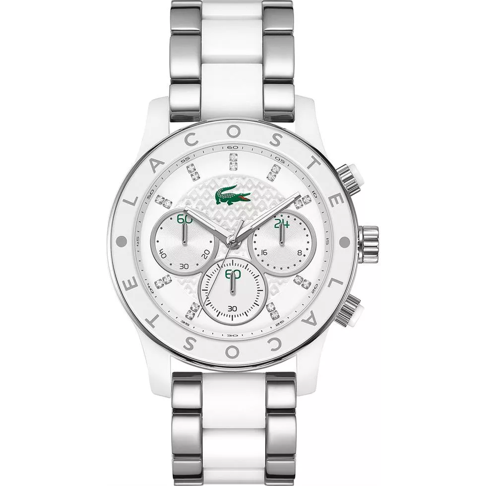 Lacoste Watch, Women's Chronograph - White 40mm 