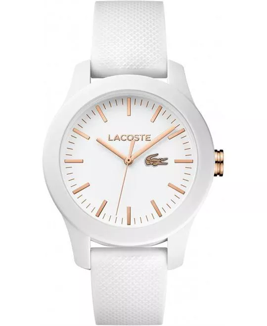 Lacoste White Rubber Watch 38mm