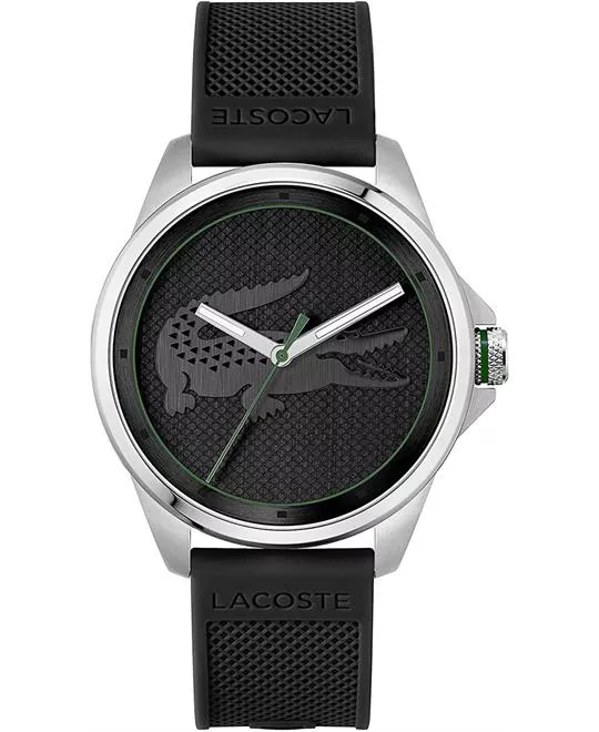 Le Croc 3 Hands Watch - Black With Silicone Strap 43MM