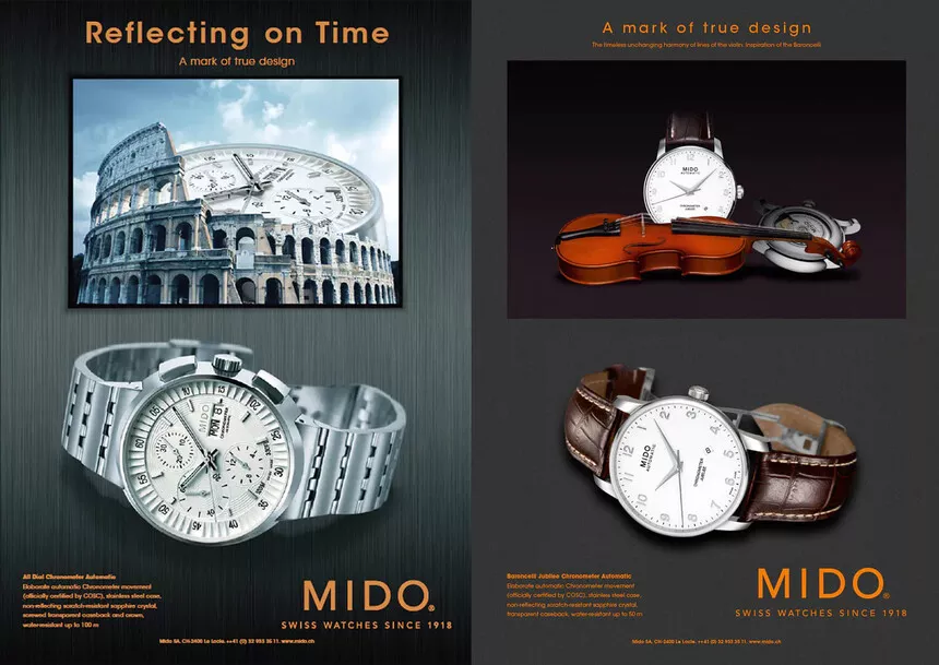 mốc lịch sử đồng hồ Mido 2