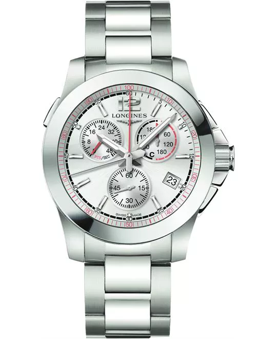 Longines Conquest L3.701.4.76.6 Chronograph Watch 41.5mm