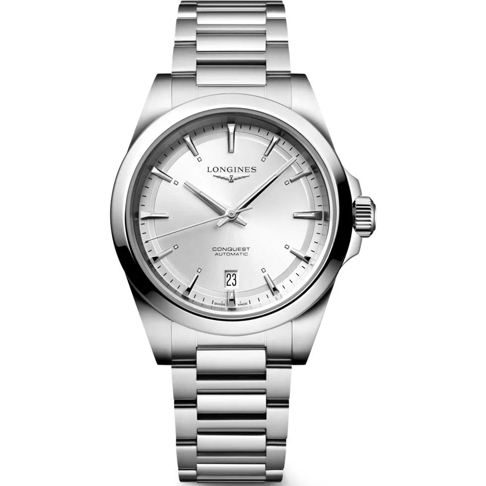 Longines Conquest L3.720.4.72.6 Silver Watch 38mm