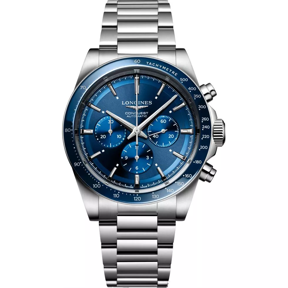 Longines Conquest L3.835.4.92.6 Blue Watch 42mm