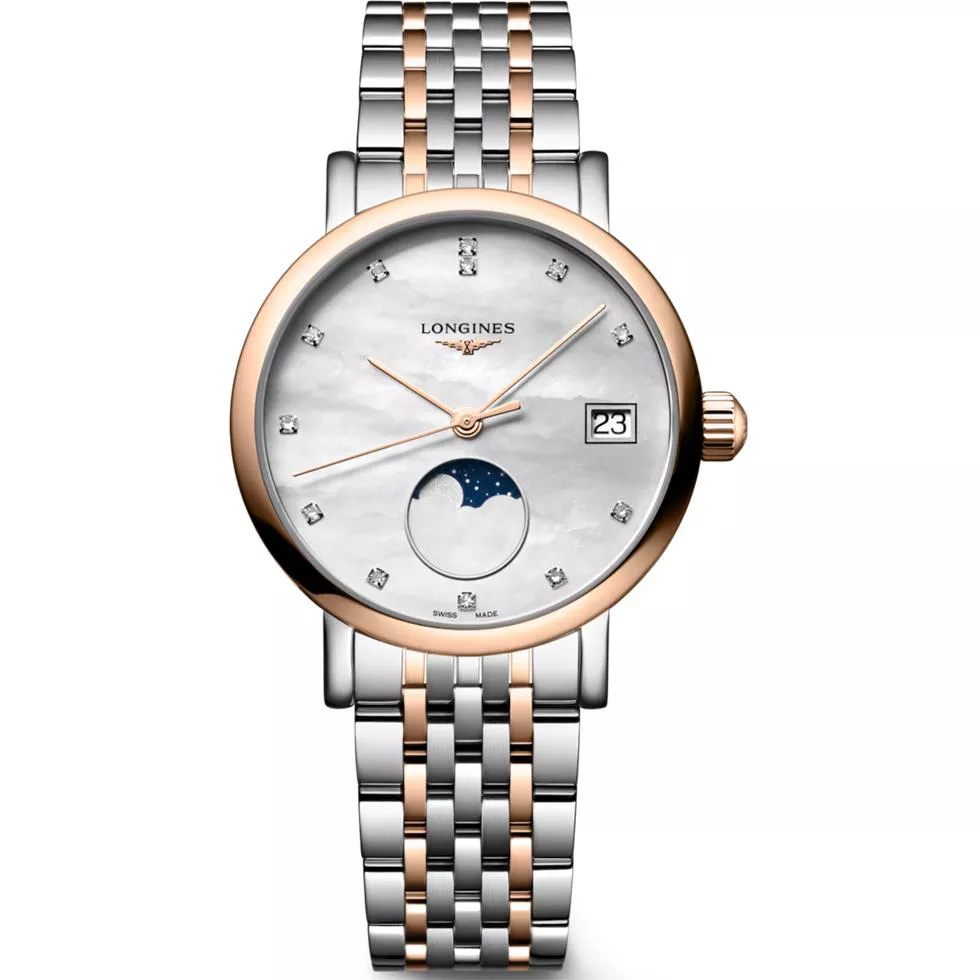 Longines Elegant L4.330.5.87.7 Moonphase Watch 30mm