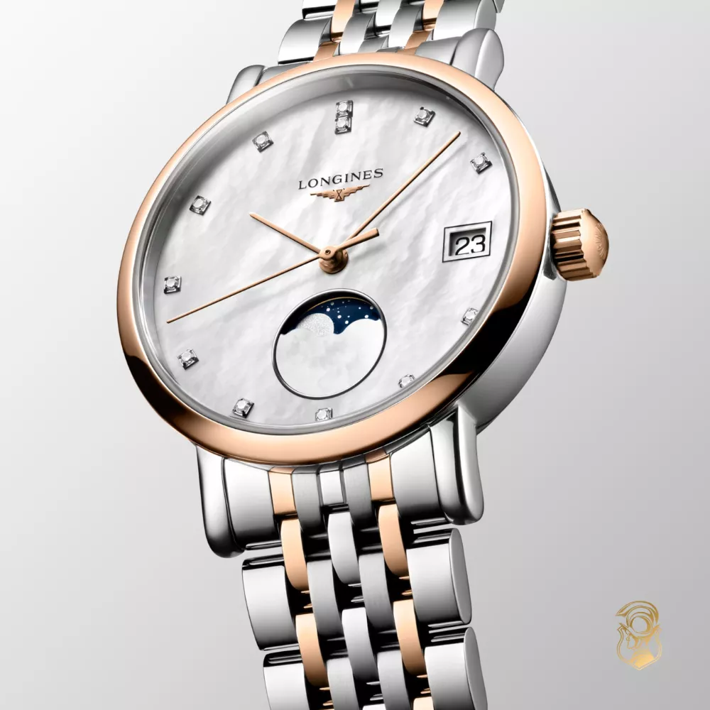 Longines Elegant L4.330.5.87.7 Moonphase Watch 30mm