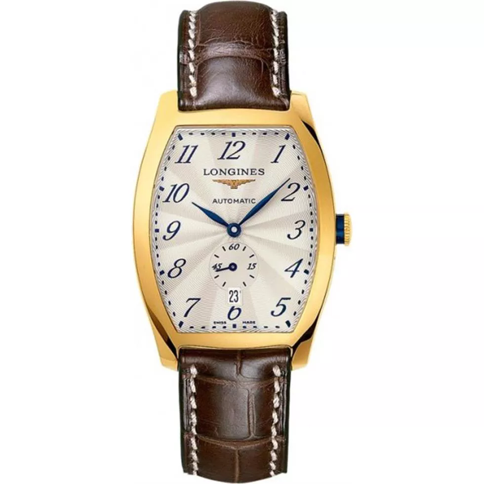 Longines Evidenza Automatic 18k Gold Mens Watch 39mm x 33mm 