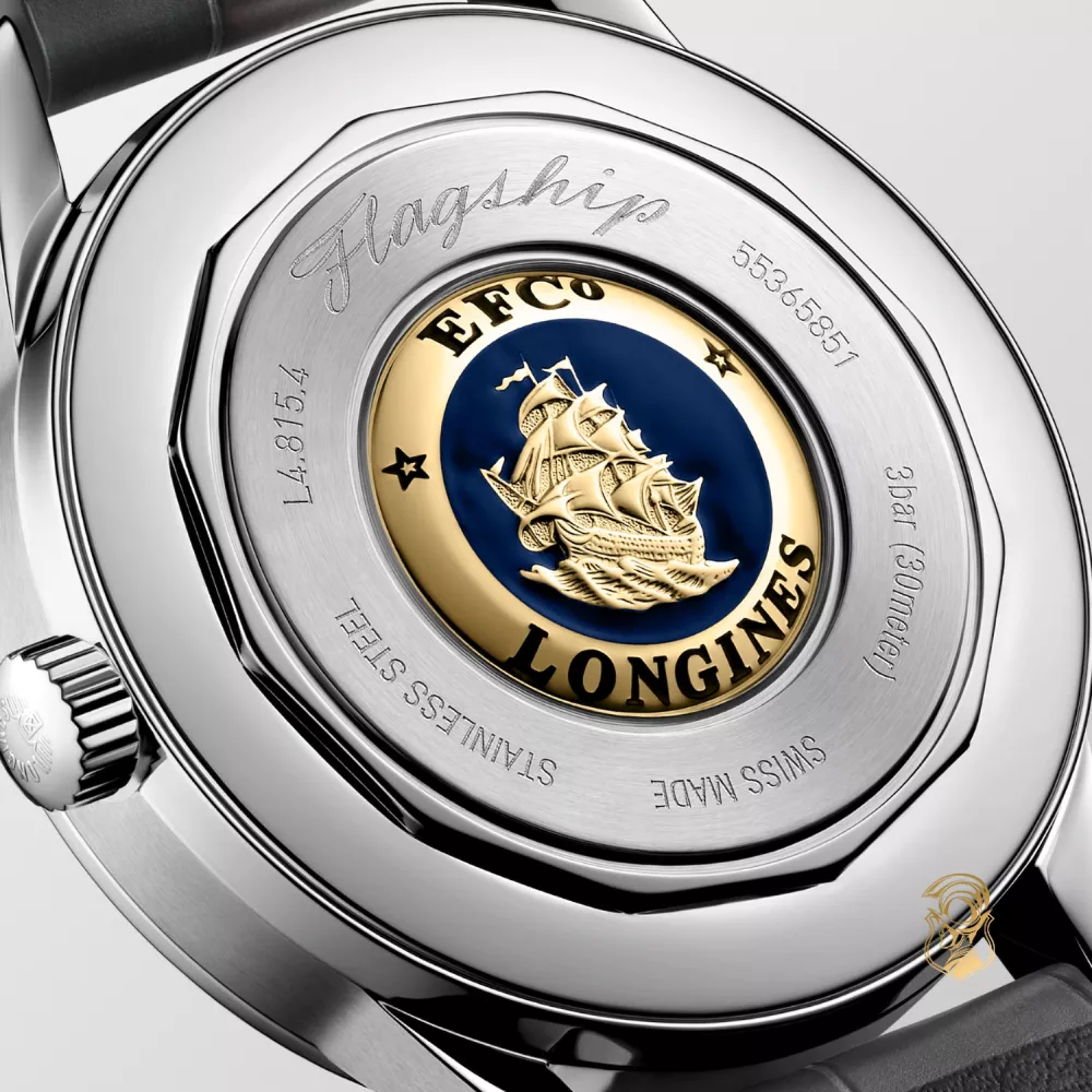 Longines Flagship L4.815.4.52.2 Grey-Tone Watch 38.5mm