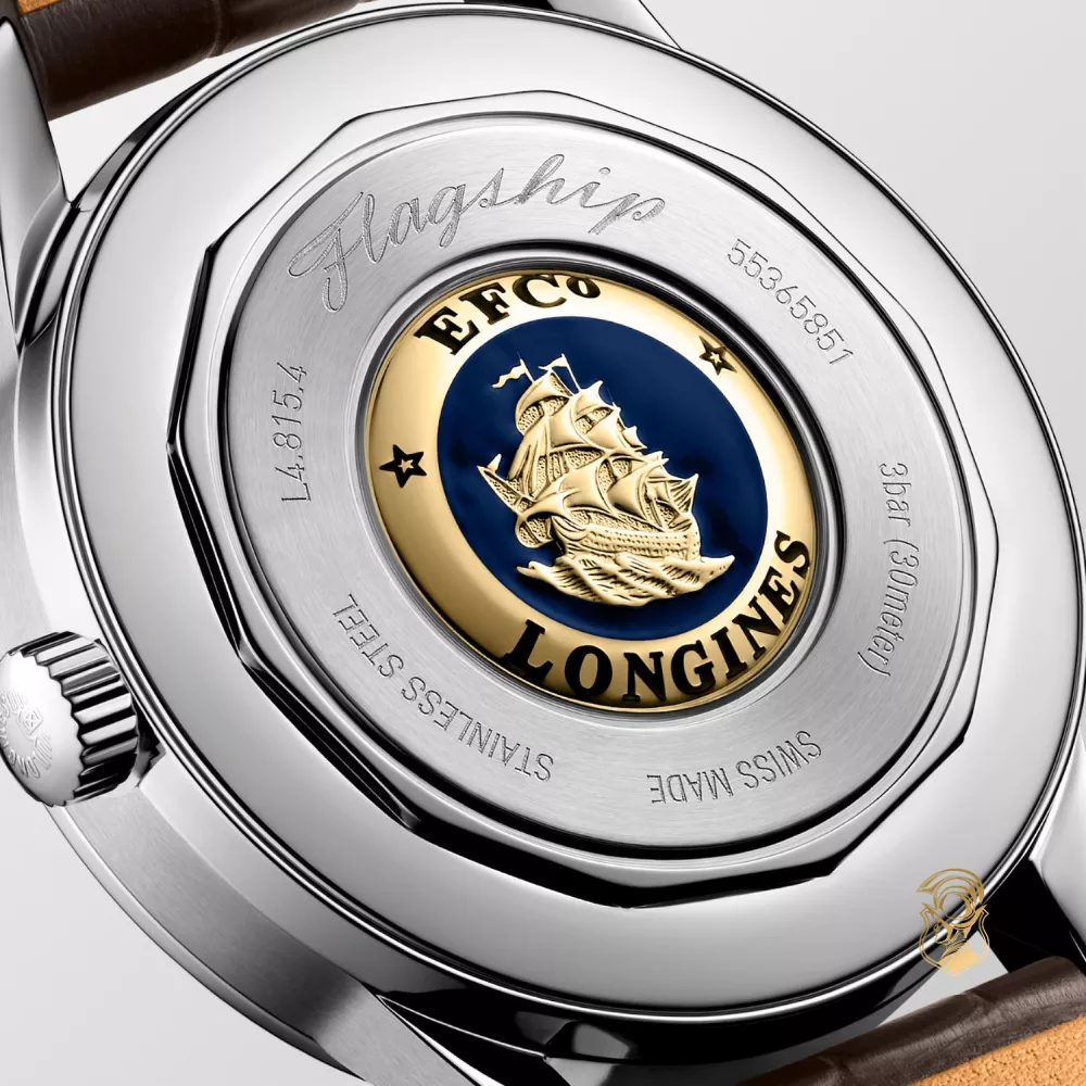 Longines Flagship L4.815.4.62.2 Beige-Tone Watch 38.5mm