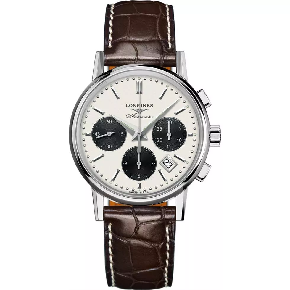 ng h Longines Heritage L2.733.4.02.2 Chronograph Watch 39mm