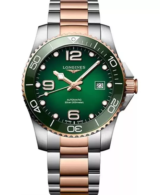 Longines Hydroconquest L3.781.3.08.7 Automatic Green Dial Watch 41mm