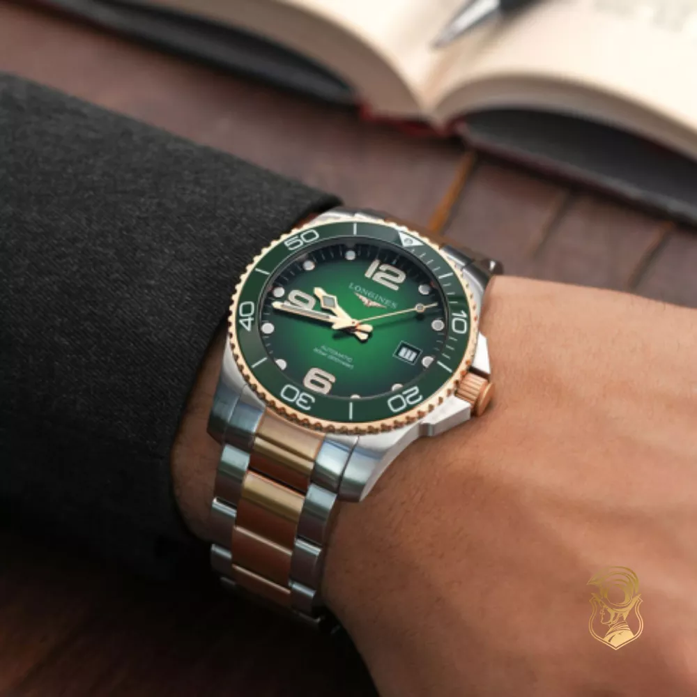 Longines Hydroconquest L3.781.3.08.7 Automatic Green Dial Watch 41mm