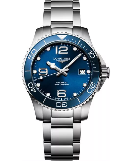 Longines Hydroconquest Silver Tone Watch 39mm 