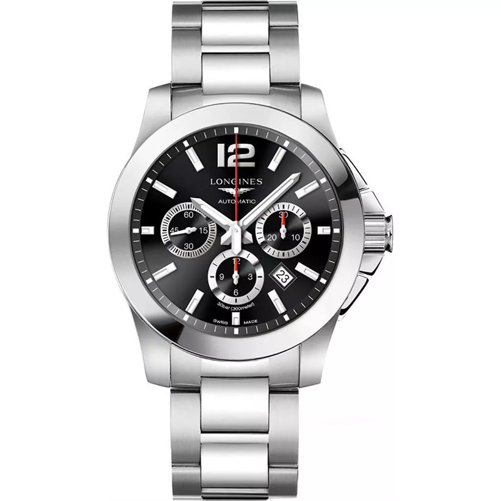 Longines Conquest L3.801.4.56.6 Watch 44mm