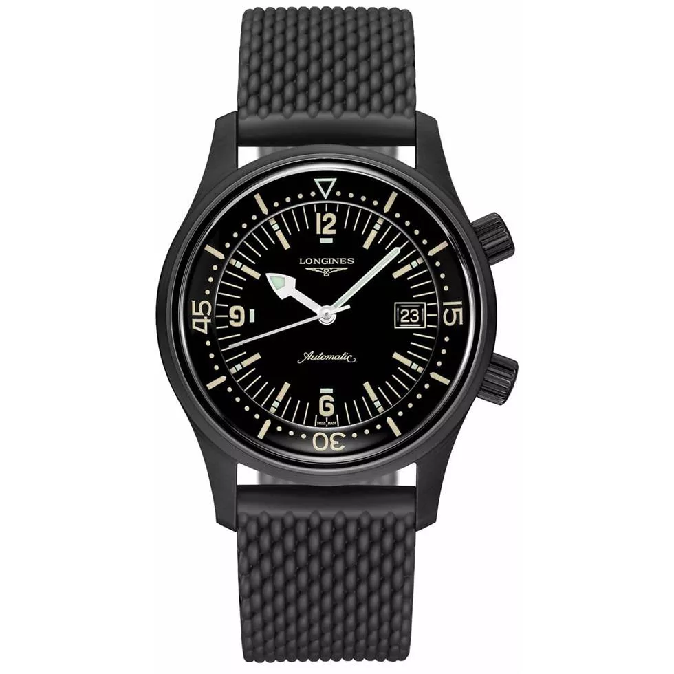 Longines Legend L3.774.2.50.9 Diver Automatic Watch 42mm