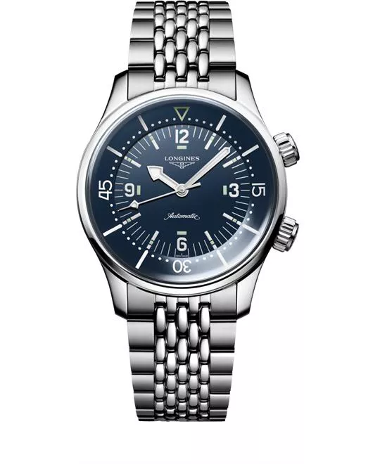 Longines Legend L3.764.4.90.7 Blue-Tone Diver Watch 39mm