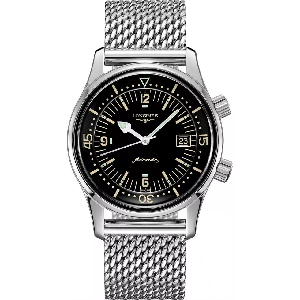 Longines Legend L3.774.4.50.6 Diver Automatic Watch 42mm