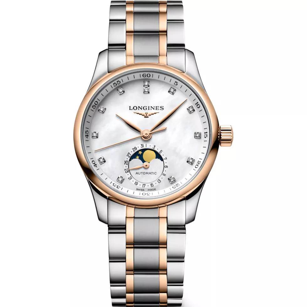 Longines Master L2.409.5.89.7 Moonphase 34mm 