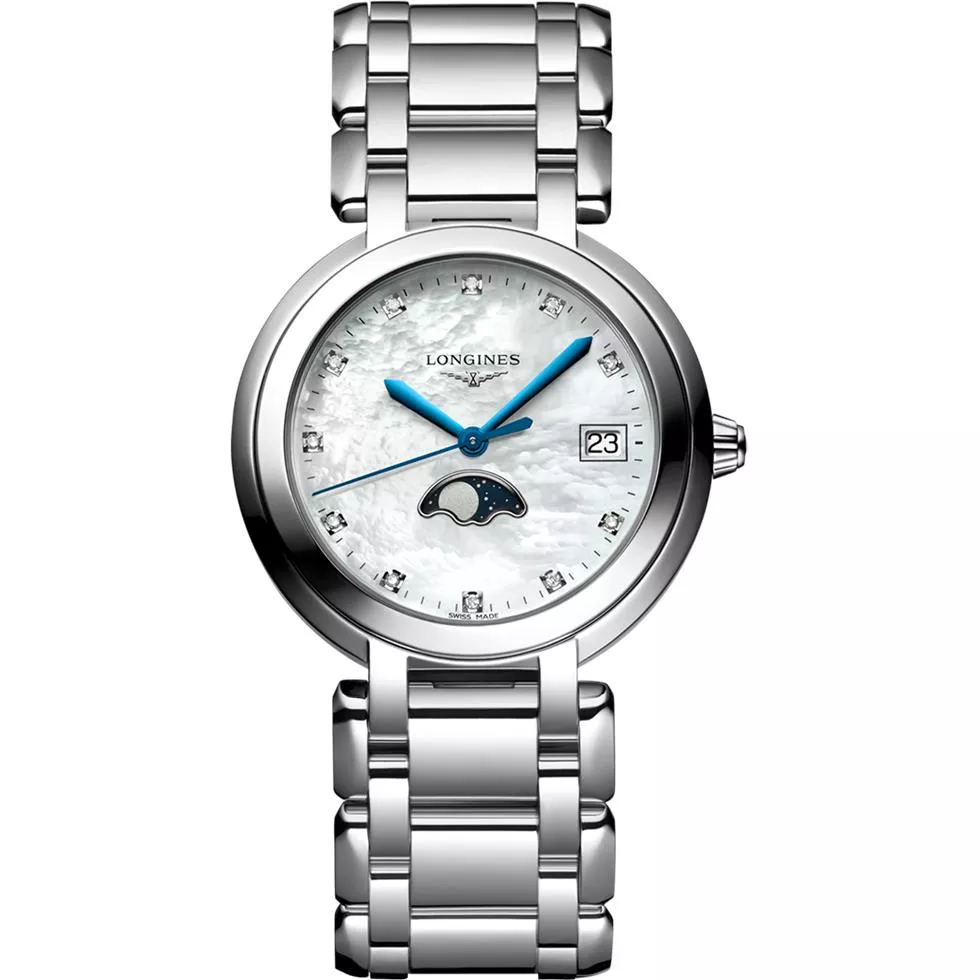 Longines PrimaLuna L8.116.4.87.6 Diamond Watch 34mm