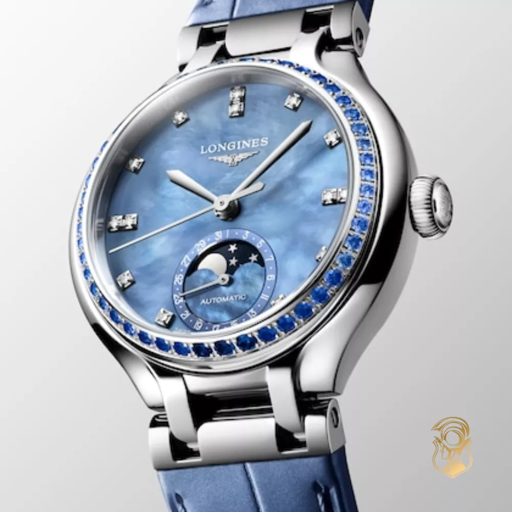 Longines Primaluna L8.126.0.97.2 Moonphase Watch 34mm