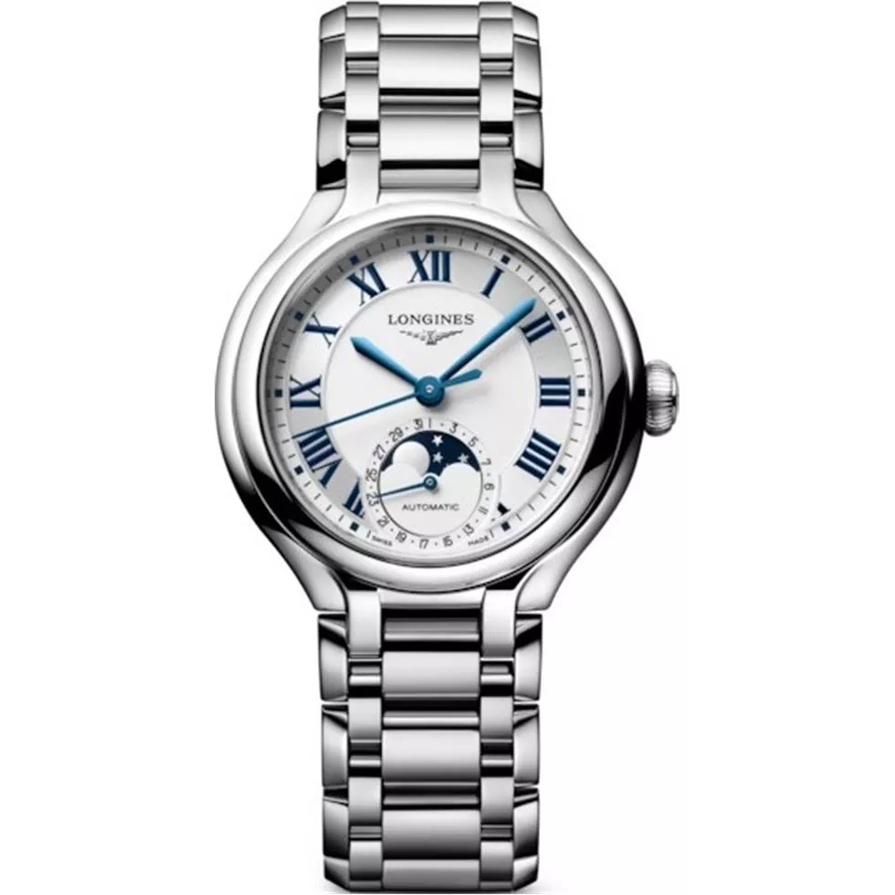 Longines Primaluna L8.126.4.71.6 Moonphase Watch 34mm