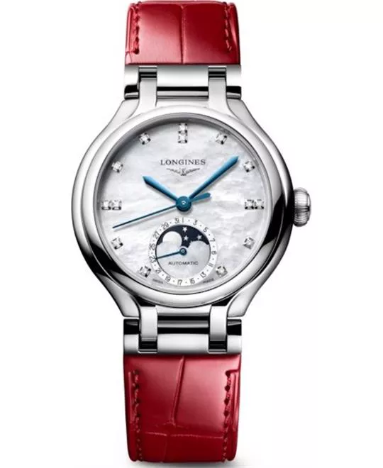 Longines Primaluna L8.126.4.87.2 Moonphase Watch 34mm