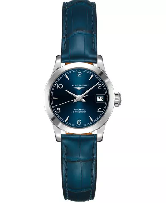 Longines Record L2.320.4.96.4 Blue Watch 26mm