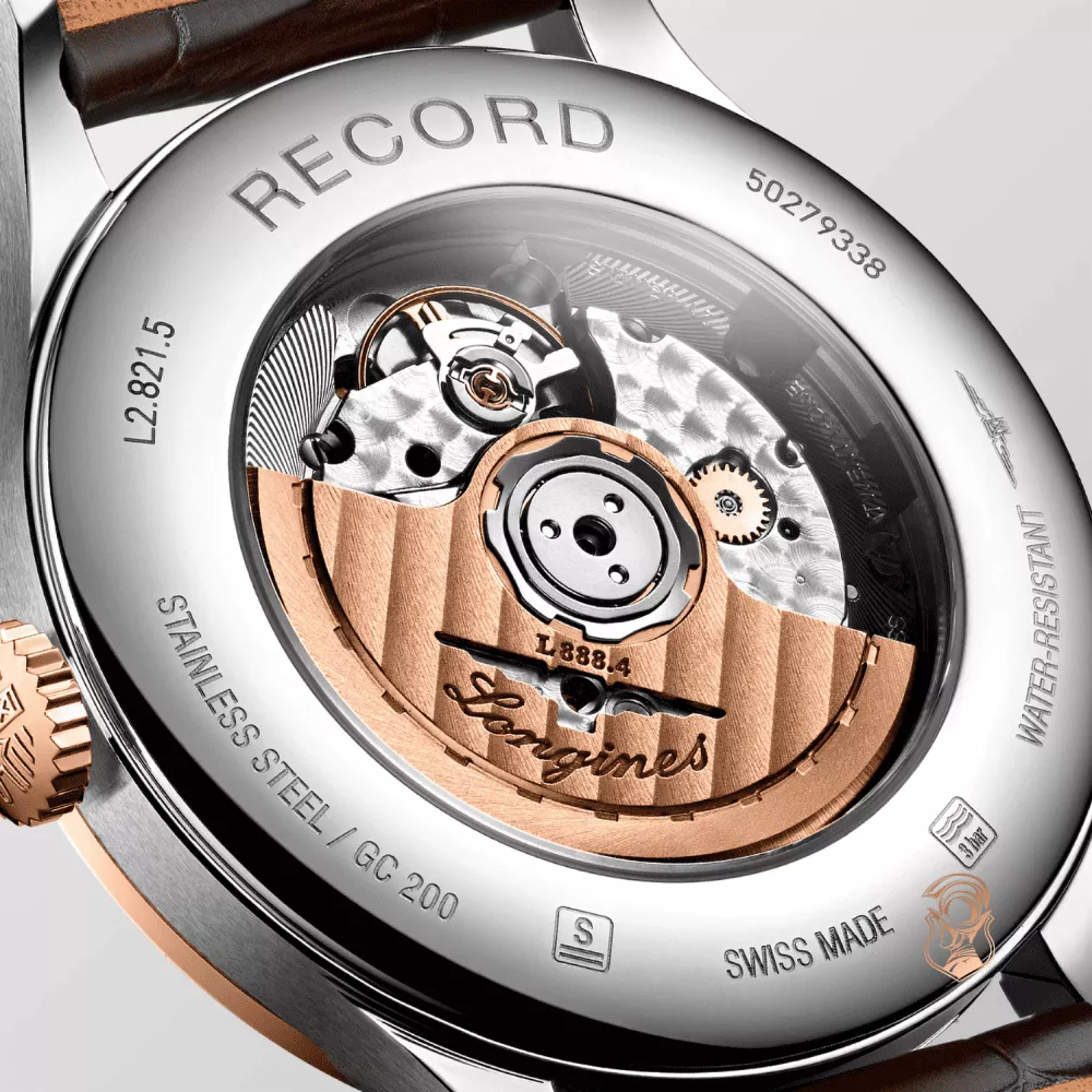 Longines Record L2.821.5.11.2 Watch 40mm