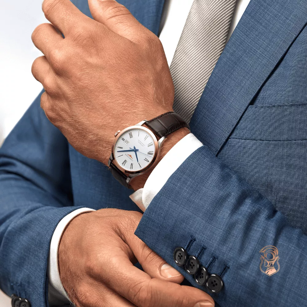 Longines Record L2.821.5.11.2 Watch 40mm