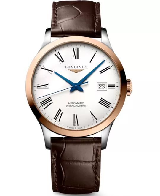 Longines Record L2.821.5.11.2 Watch 40mm