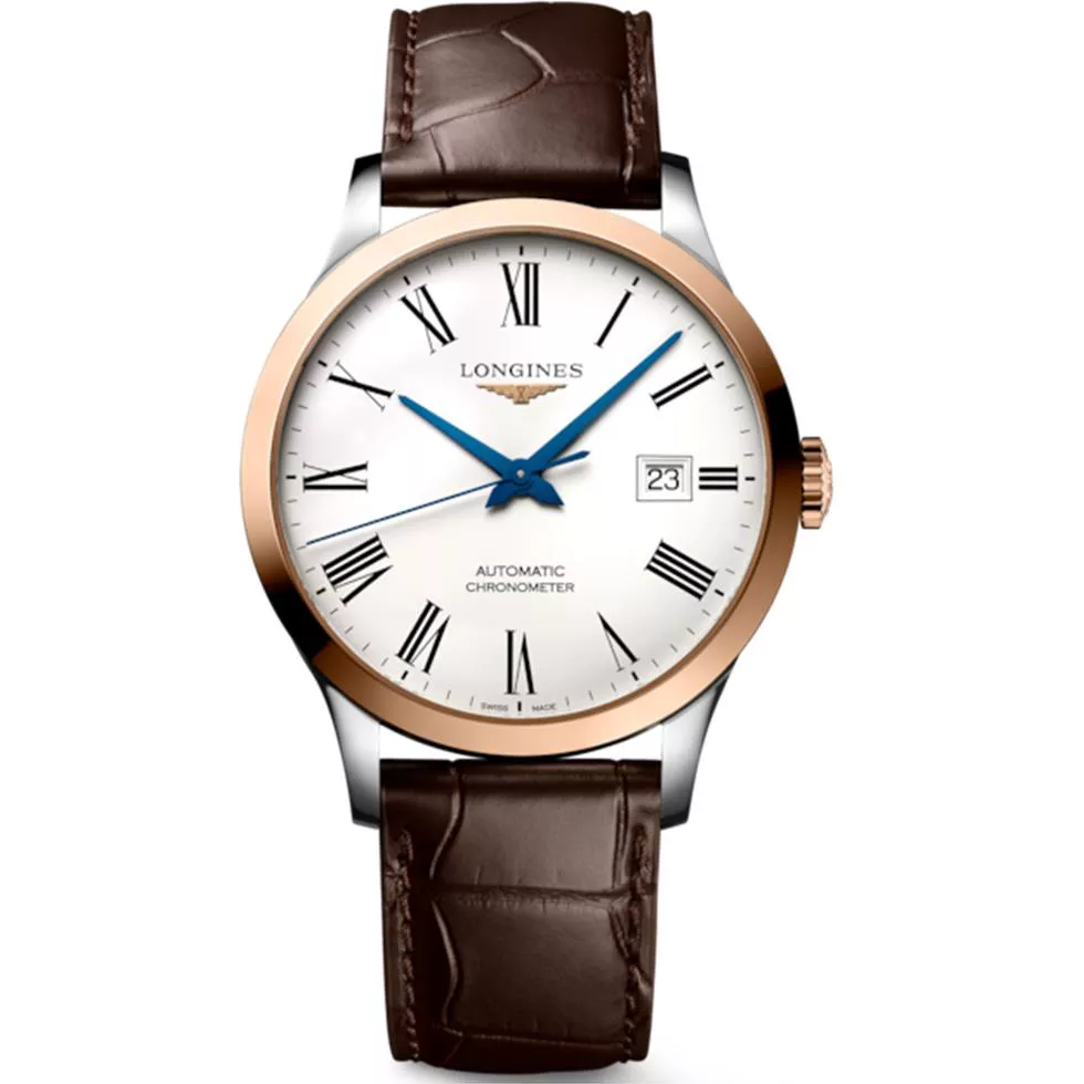 Longines Record L2.821.5.11.2 Watch 40mm