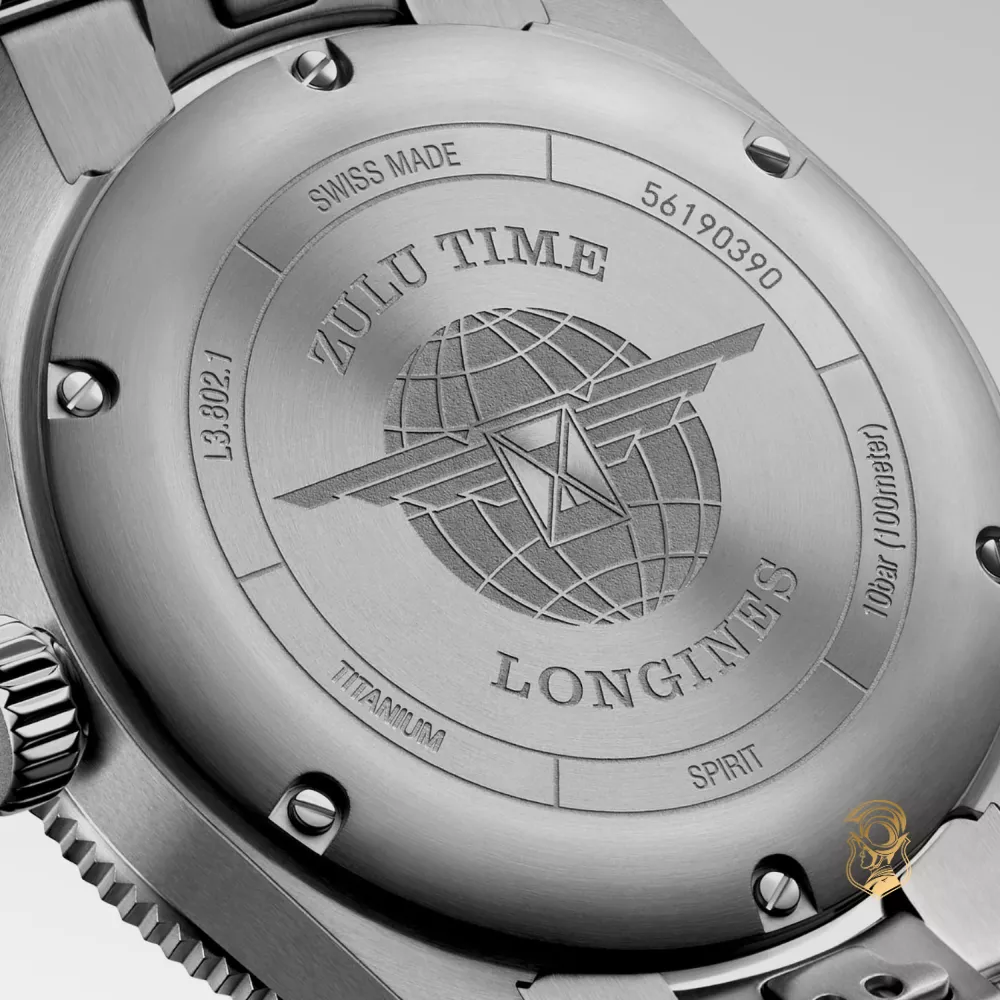 Longines Spirit L3.802.1.53.6 Black-Tone Titanium Watch 39mm