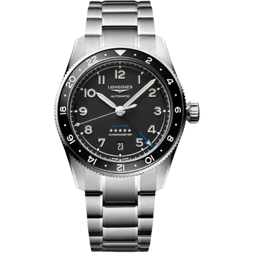 Longines Spirit L3.802.4.53.6 Zulu Time Automatic Watch 39mm