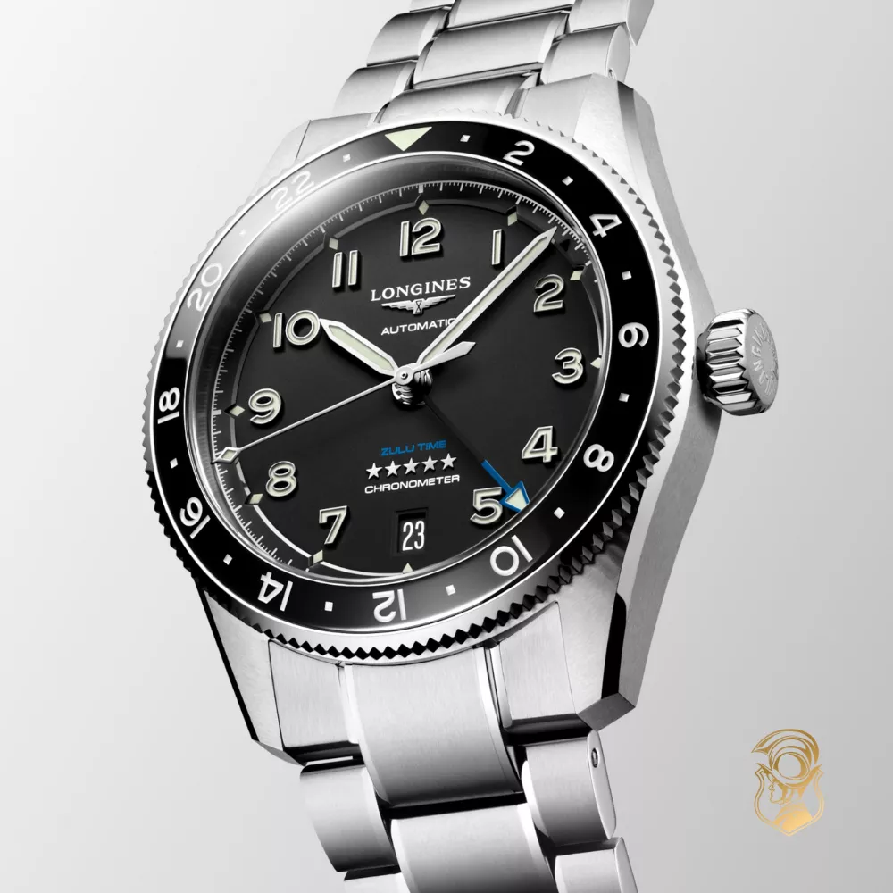 Longines Spirit L3.802.4.53.6 Zulu Time Automatic Watch 39mm