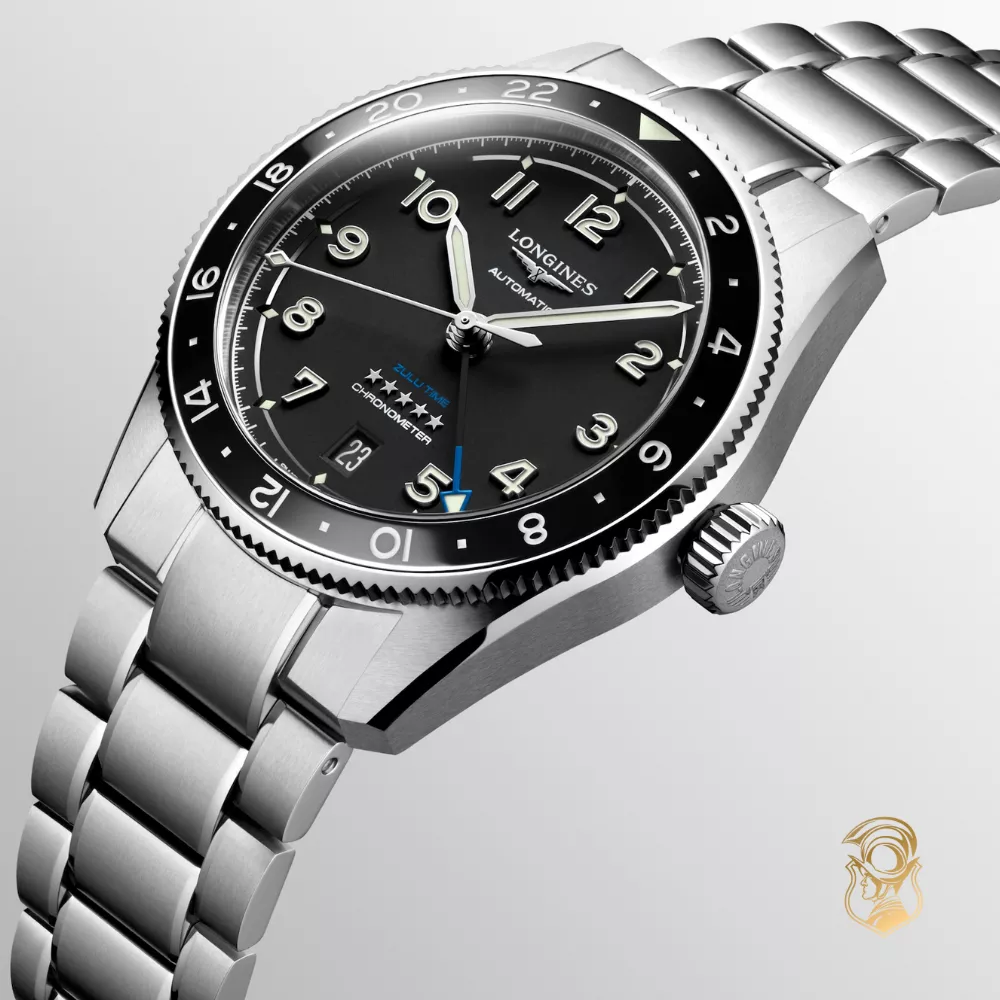 Longines Spirit L3.802.4.53.6 Zulu Time Automatic Watch 39mm