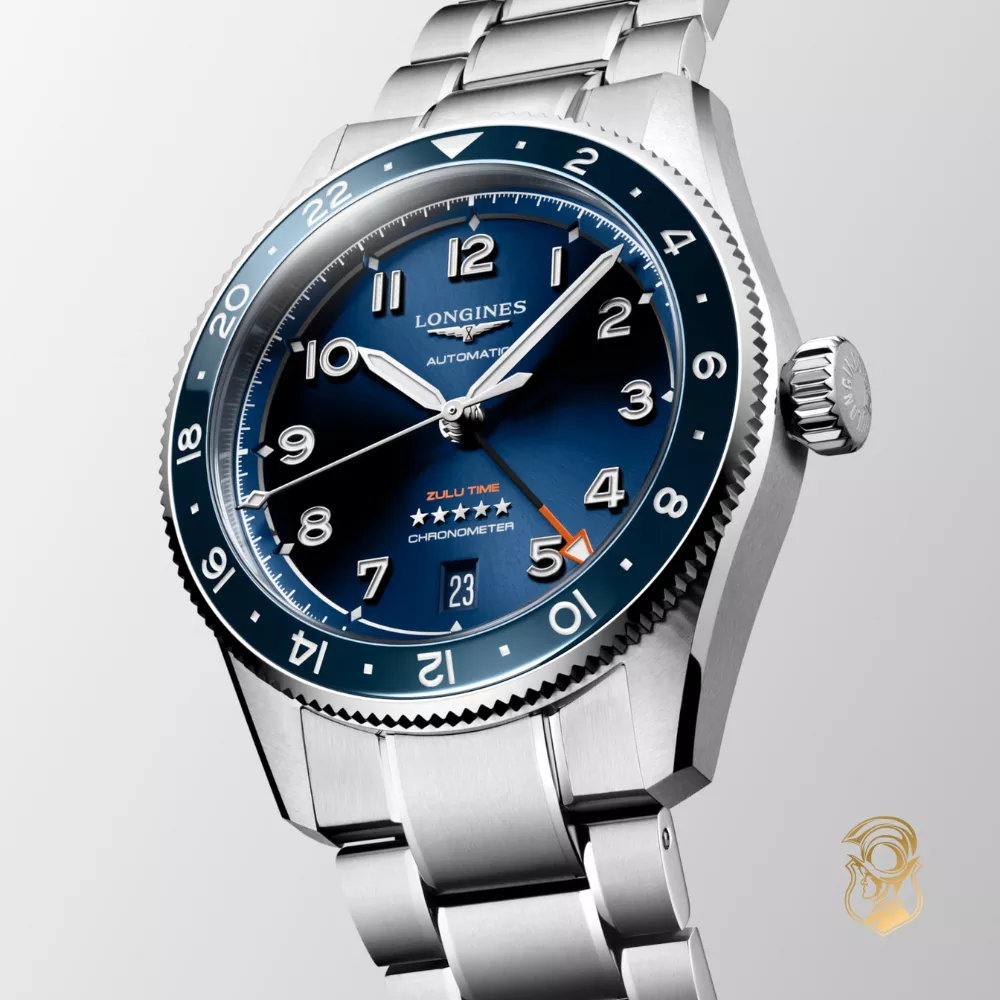 Longines Spirit L3.802.4.93.6 Zulu Time Watch 39.5mm