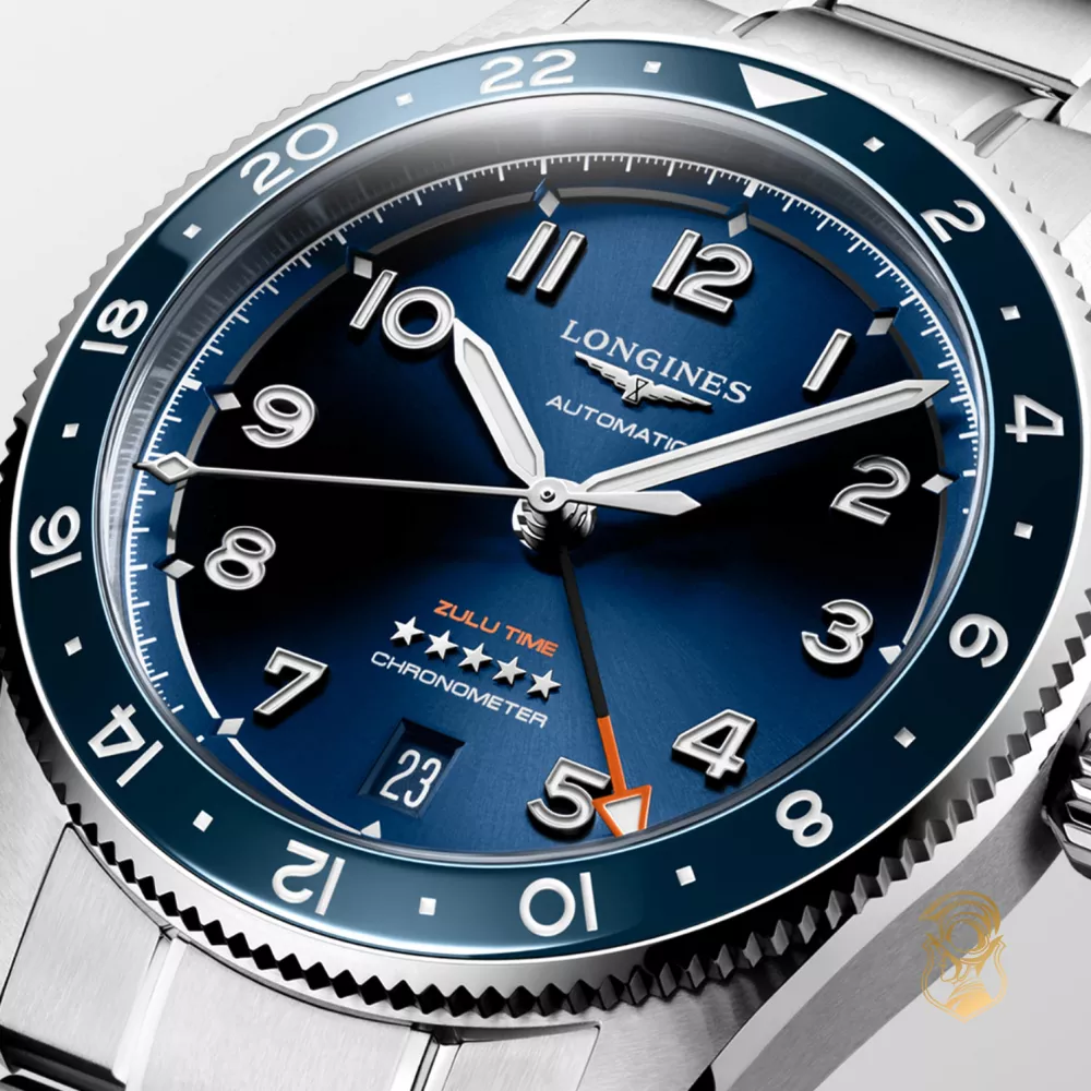 Longines Spirit L3.802.4.93.6 Zulu Time Watch 39.5mm