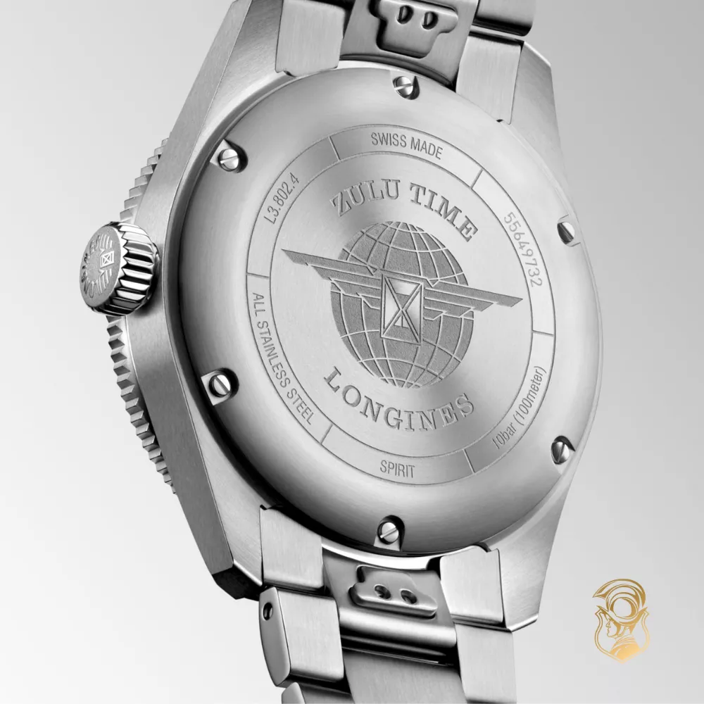 Longines Spirit L3.802.4.93.6 Zulu Time Watch 39.5mm
