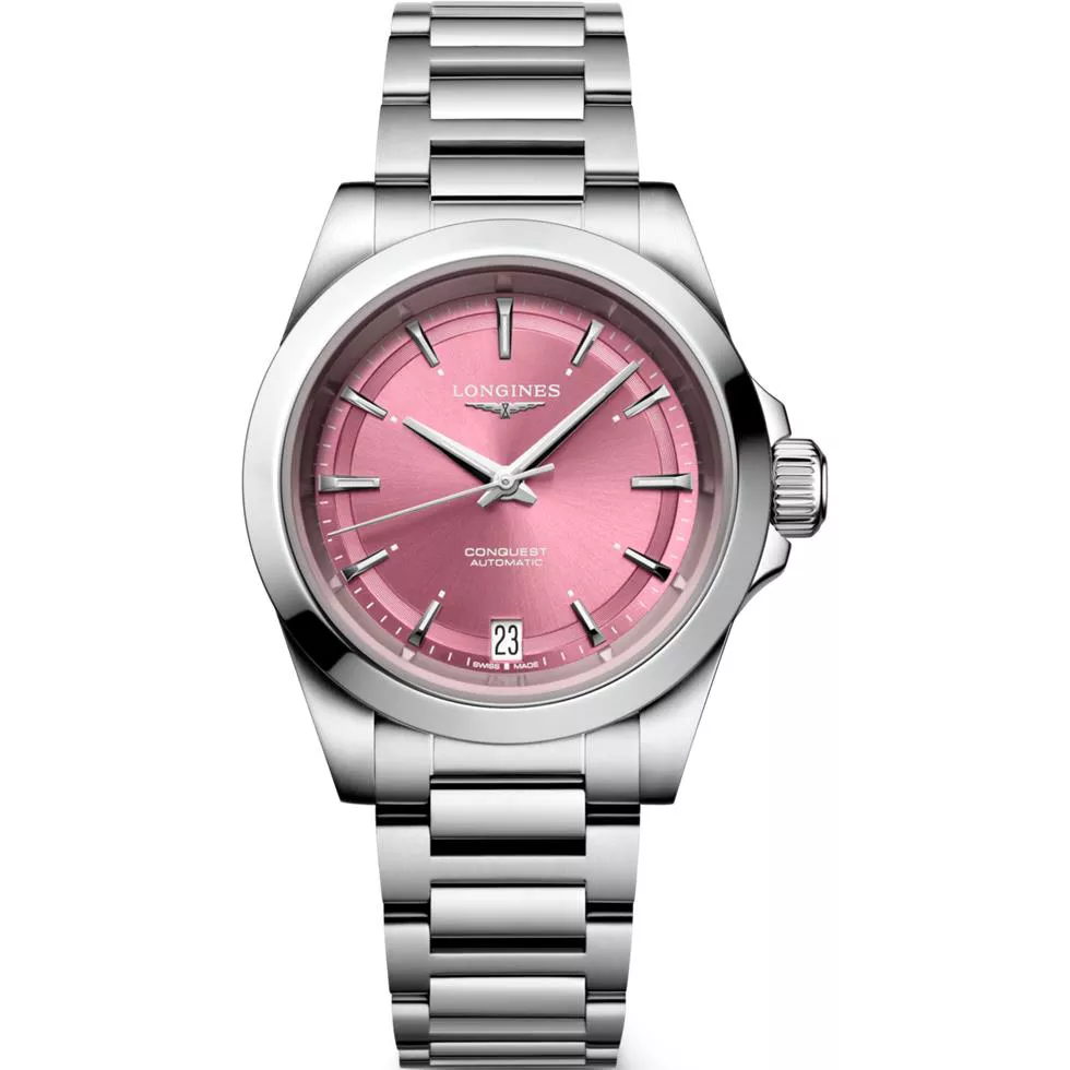 Longines Conquest L3.430.4.99.6 Pink Watch 34mm