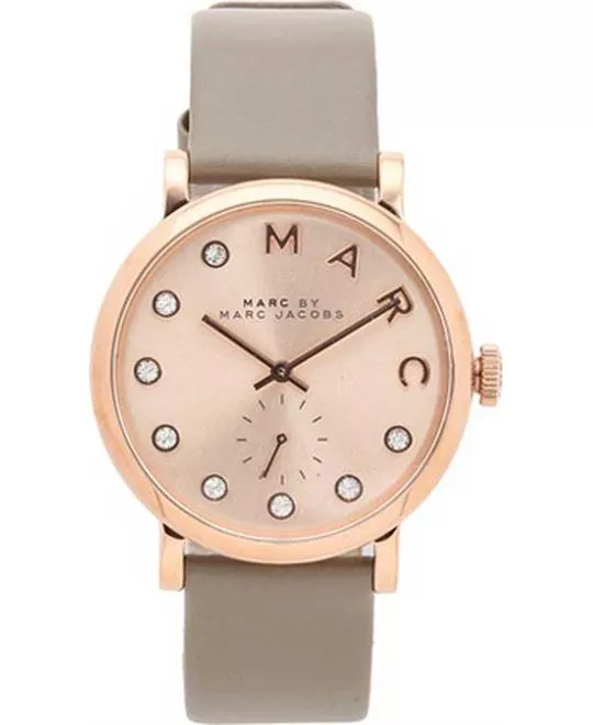 Marc By Marc Jacobs Baker Rose Gold Leather Ladies Watch 36mm