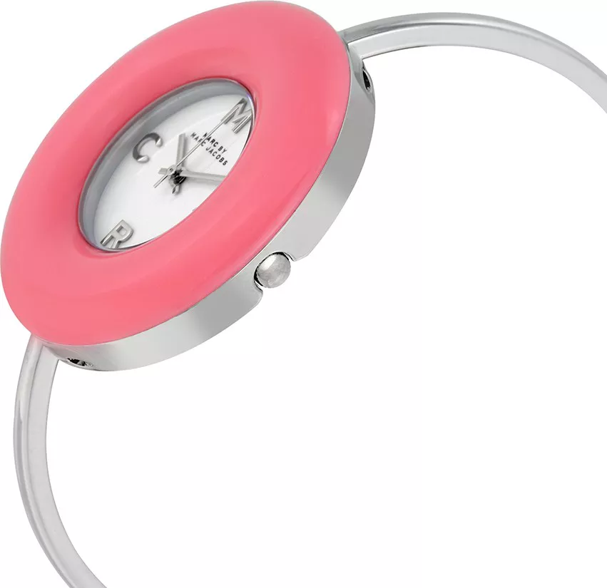 MARC BY MARC JACOBS Donut White Dial Pink Ladies Watch